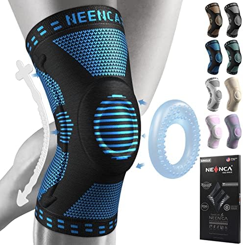 NEENCA Professional Knee Brace, Compression Knee Support with Patella Gel Pad & Side Stabilizers, Medical Knee Sleeve for Pain Relief, ACL,PCL, Meniscus, Injury Recovery, Arthritis, Sports, Workout...