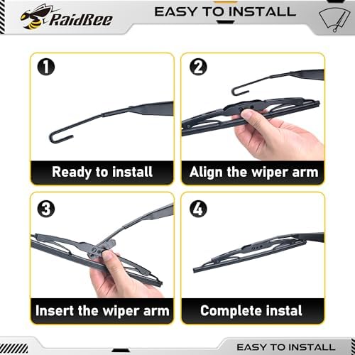 Rear Wiper Blade 10 inch, OEM Replacement for Ford Escape Focus 2001-2007, Honda CR-V 2002-2006, Jeep Compass Patriot +More Rear Windshield Wiper (10-1)