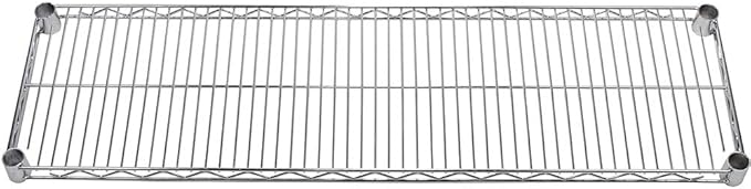 Shelving Inc. 12" d x 42" w Chrome Wire Shelving with 2 Tier Shelves, Weight Capacity 800lbs Per Shelf