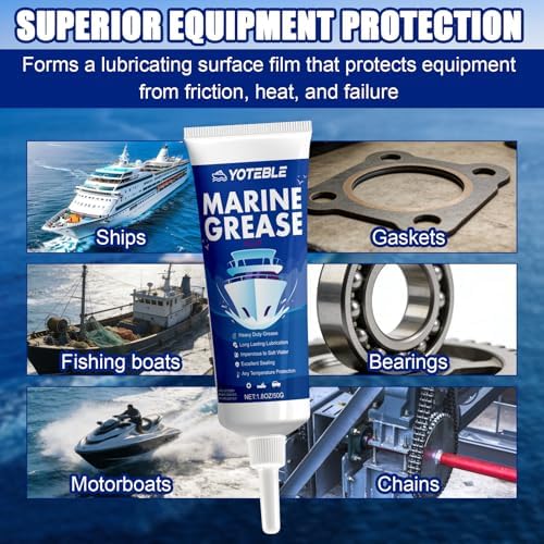 Marine Grease Tube, Waterproof High Temp, Against Water Washout 50g