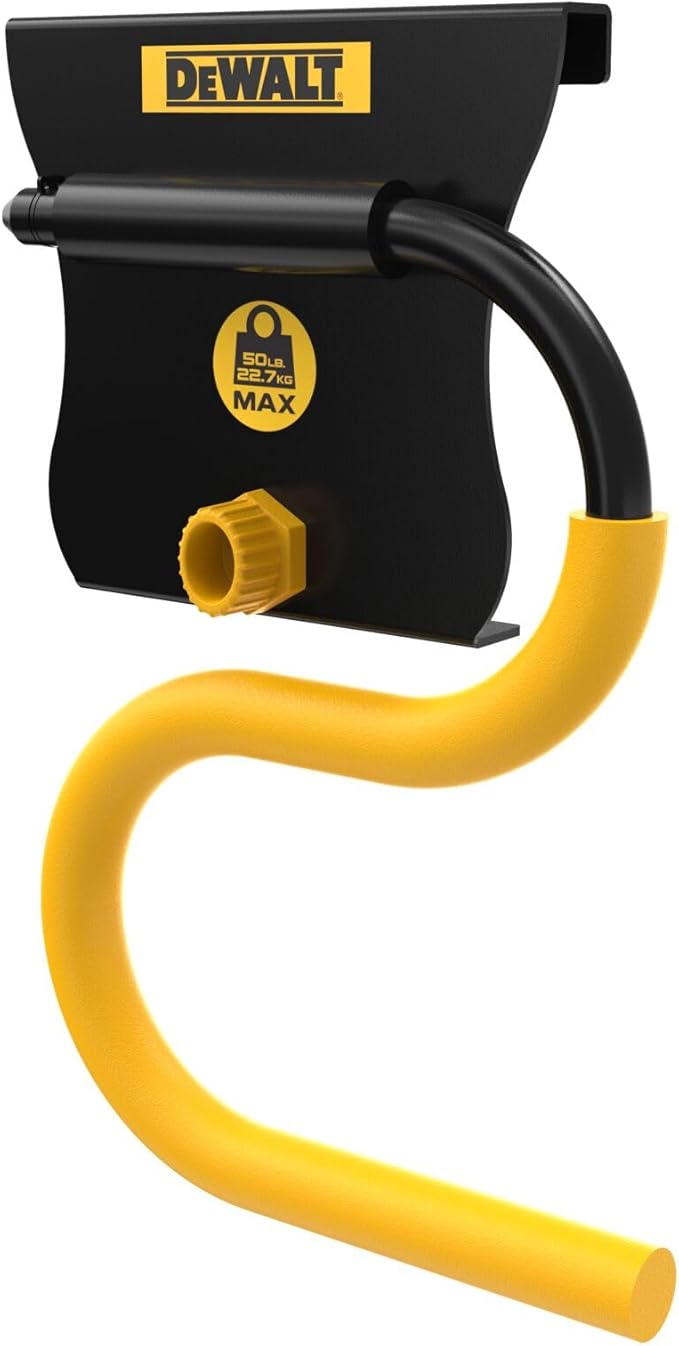 DEWALT Tool Organizer, Long Handled Tool Hook, for Rakes and Brooms, DEWALT Workshop Storage System Compatible (DWST82808)