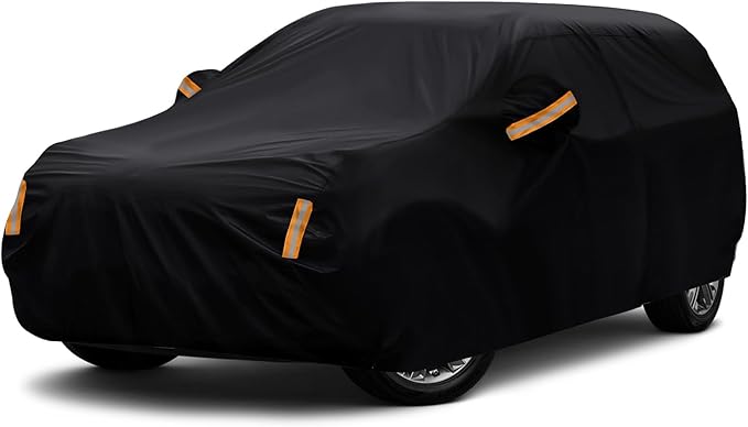 NEVERLAND SUV Car Cover Waterproof All Weather Outdoor Full Car Cover for Automobiles Snow Rain Sun UV Dust Protection Scratch Universal Fit SUV Up to 190"