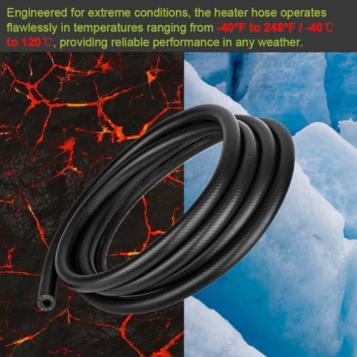 5/8" Heater Hose 100PSI R3 Coolant Radiator Line Suitable for Coolant, Water, Antifreeze