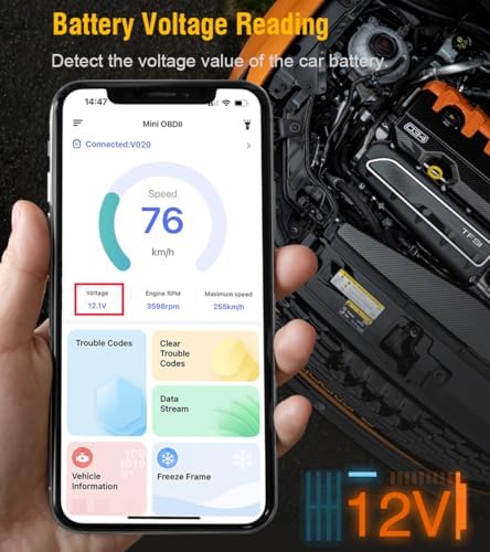 Car OBD2 Scanner Bluetooth for iOS Android OBDII Code Reader