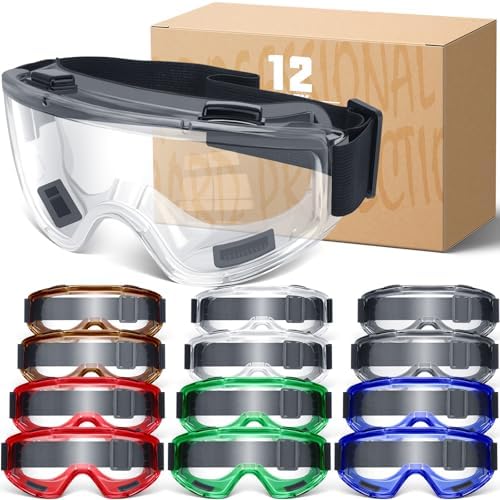 OXG Safety Goggles ANSI Z87.1 Glasses, Anti-Fog Protective Safety Glasses Lab Goggles Men Women Eye Protection Goggles
