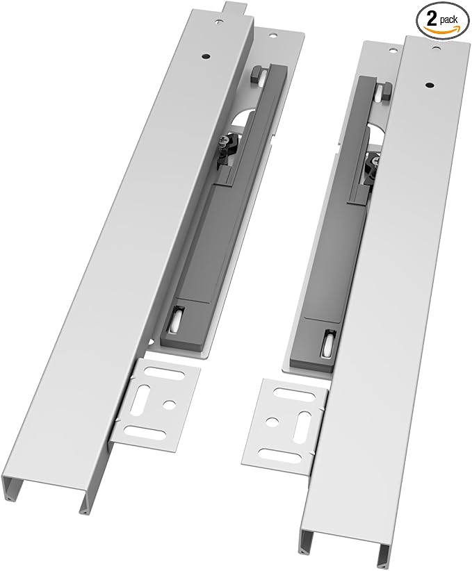 VADANIA 16" Undermount Drawer Slide, Soft Close, Bottom Mounted & Bottom Support, 88 lb Load Capacity, 3-Fold Full Extension, Invisible Drawer Slies,1 Pair(2-Pack)