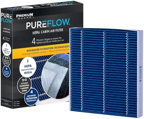 PUREFLOW PC99204HX HEPA Cabin Air Filter | Fits 2018-2027 Volkswagen Tiguan 2.0L; 2019-2025 Jetta 1.4L; 2018-2023 Atlas 3.6L, Audi TT RS Quattro 2.5L; 2022-2026 Taos, Jetta 1.5L