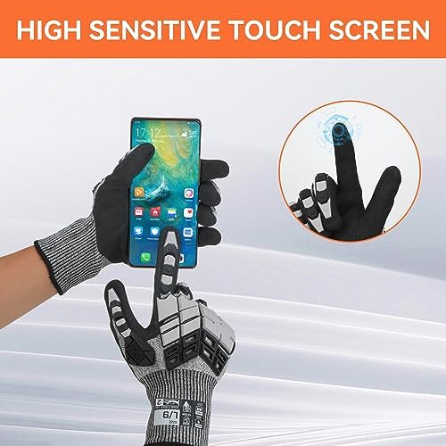 Safety Work Gloves,Impact Gloves for Men Women,Cut Resistant