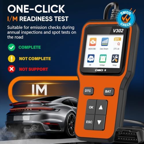 OBD2 Scanner & Engine Code Reader, Car Scanners with Battery Tester