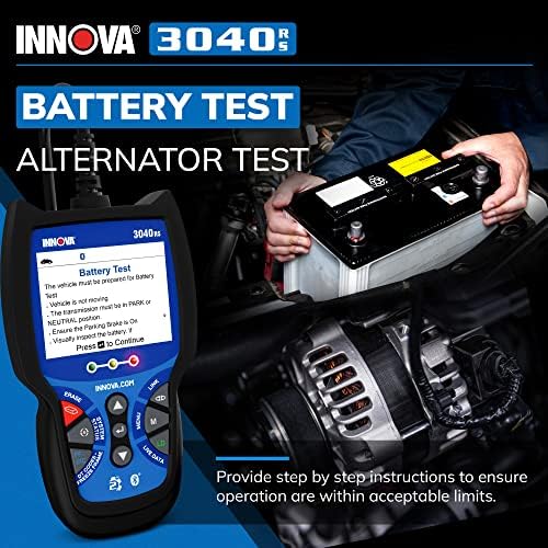 INNOVA 3040RS, OBD2 Scanner, Live Data Streamer, Battery/Alt Tester, Reset Check Engine Light/Brake Light/Oil Light, Free Mechanic Recommended Fix & Parts & Est Repair Cost, Free Updates