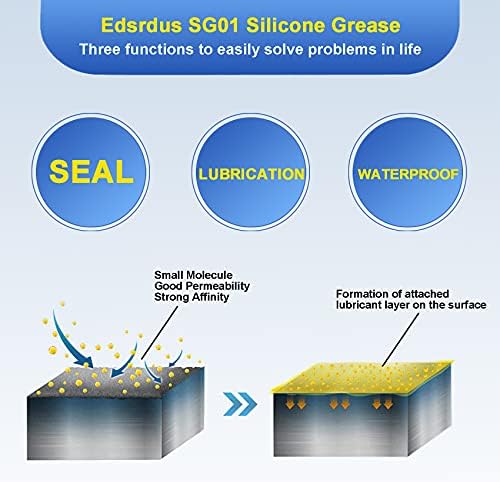 SG01 Silicone High-Dielectric Grease for Electrical Connectors Valve Waterproof Insulation O-Ring Lubricant 3OZ(85g)