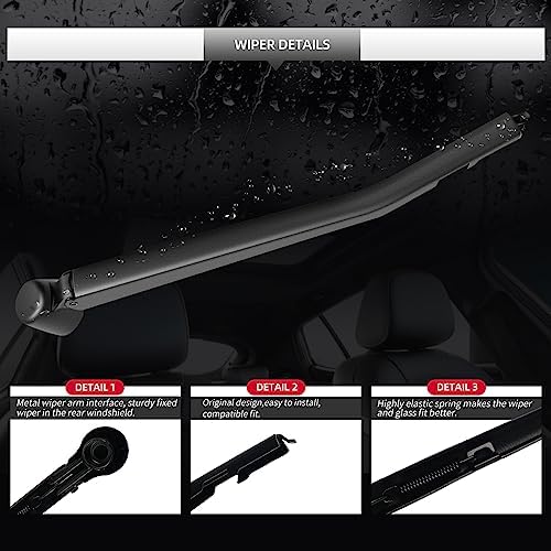 Back Windshield Wiper Blades for BMW X1 2009-2015