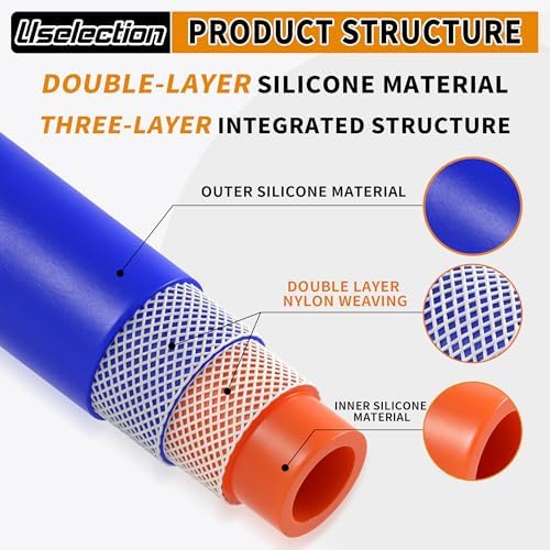 1/4" ID-20Ft Heater Hose Silicone Coolant Radiator Enhanced Double
