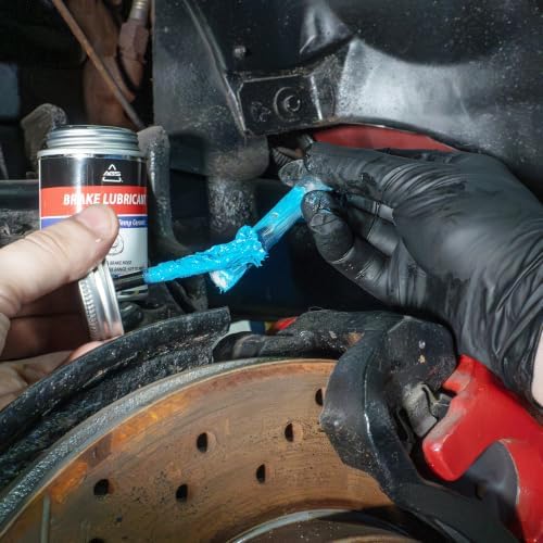 AGS Automotive Solutions Brush Top Can Ceramic-Glyde Silicone Brake Lubricant, 4oz, Compatible with Ceramic and Metallic Brake Pads, Noise Reduction Technology