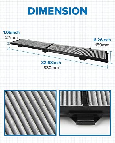 PHILTOP CF10727 HEPA Cabin Air Filter for BMW 328i, 335i, X1, 328i xDrive