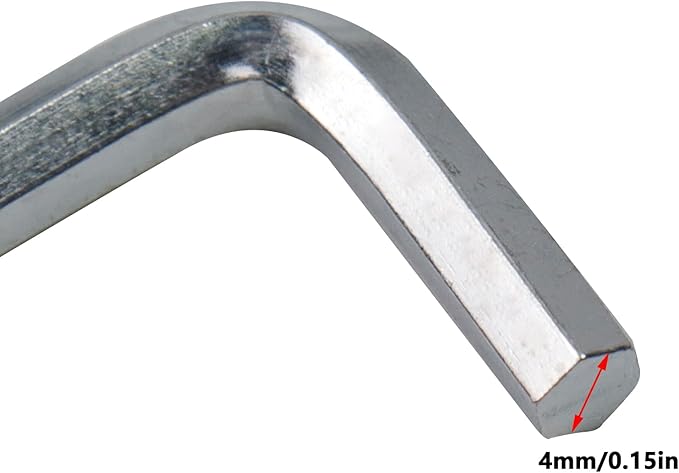 Antrader 4mm Allen Wrench L-Shaped Hex Key Set - Pack of 50