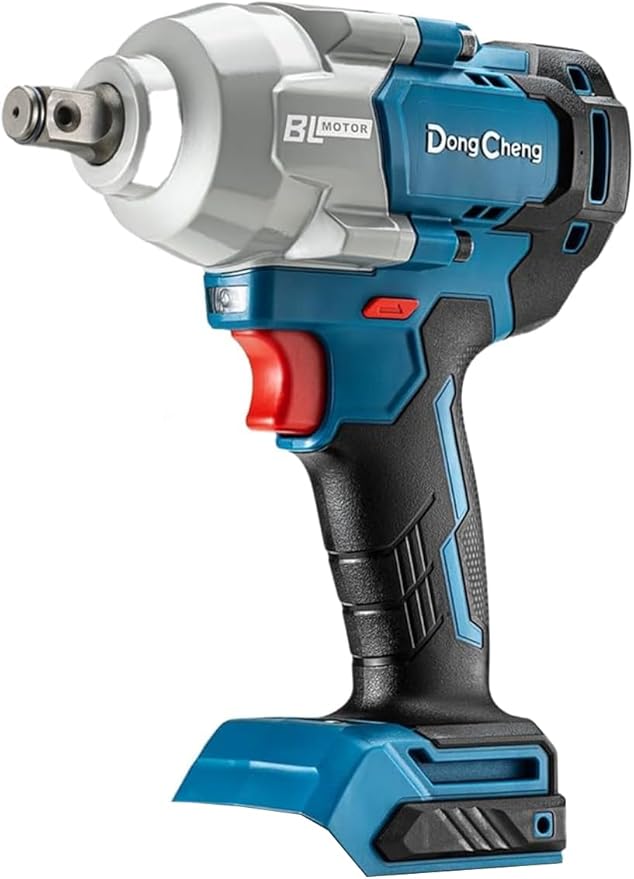 Dong Cheng (Battery & Charger Not Included) 20V Brushless Impact Wrench, 670 ft-lbs (910N.m) Max High Torque, 1/2 inch 4-Speed Cordless Impact Gun, Power Wrench for Automotive Use