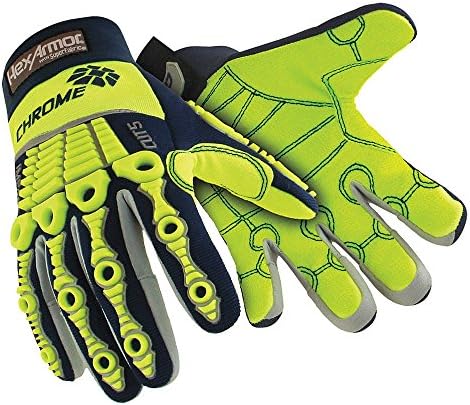HexArmor Cut-Resistant Impact Protection Work Gloves | Chrome Series® 4027 | Larege