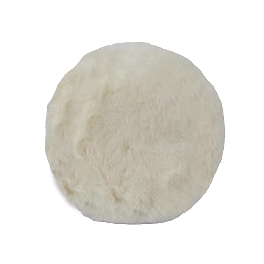Maxshine 5" Universal Wool Buffing Polishing Pad – 100% Natural Wool with Hook & Loop – Professional Pad for Paint Correction & Oxidation Removal – DA & Rotary Compatible (125mm)