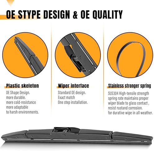 AUTOBOO 13" Rear Wiper Blade Replacement for Honda CR-V 2012-2016