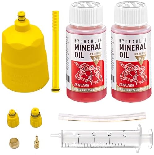 Brake Bleed Kit for Shimano Hydraulic Brakes, Brake Fluid Change Hydraulic Kits, Including High Performance Brake Fluid Mineral Oil 120ml