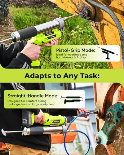 Saker 12,000 PSI Electric Grease Gun, Cordless Grease Gun Kit