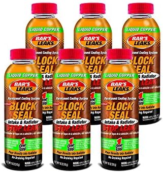 Bar's Leaks 1109-6PK Liquid Copper 'Block Seal' Intake and Radiator Stop Leak - 18 oz., (Pack of 6)