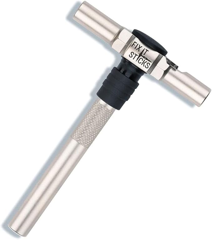 FIX IT STICKS 15-65 Inch Lbs All-in-One Torque Driver Kit with Locking Ratcheting T-Way Wrench - Custom Bundle (FISMUTK+TWAY-LOCK)
