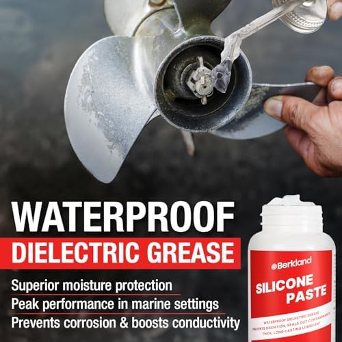 Berkland Silicone Paste Dielectric Grease, 8 oz - Waterproof