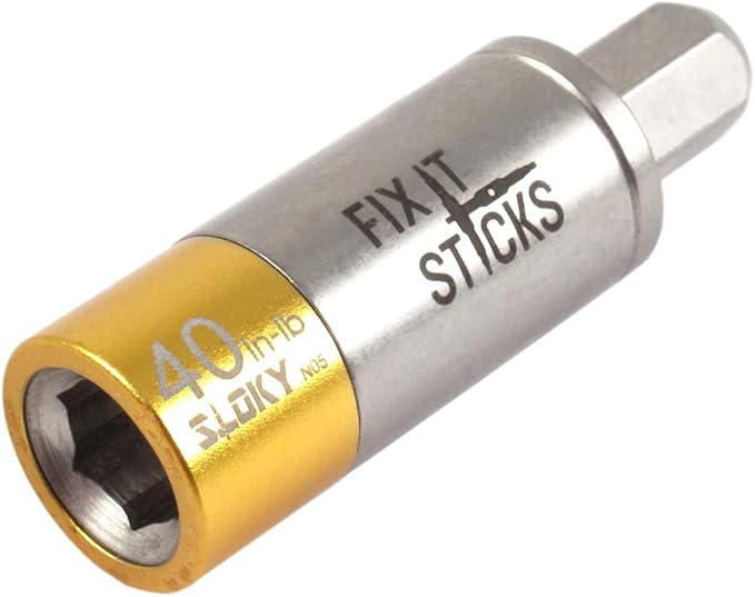 FIX IT STICKS Field Hunting Outdoors Gun Maintenance Adjustable Fits 1/4in Bit T-Way Wrench Small Torque Limiter, 40 in-lb