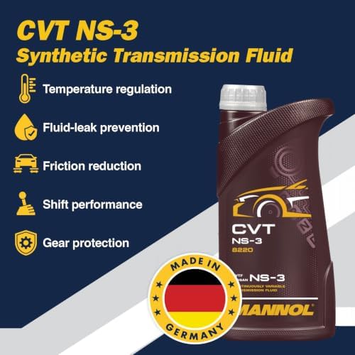 Mannol NS-3 Synthetic CVT Transmission Fluid, 1L Bottle, Ensures Smooth Gear Shifts, Reduces Wear and Tear, Provides Cold Weather Protection