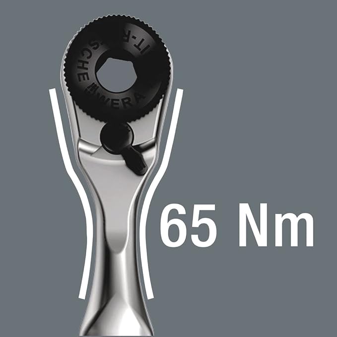 Wera - 5073230001 8001 A 1/4" Square Drive Bit Ratchet, 60 Teeth