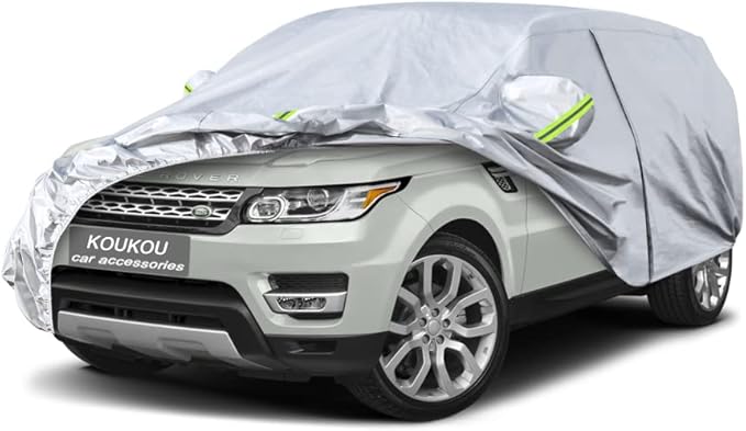KouKou 6 Layers Car Cover Custom Fit Land Rover Range Rover Sport 2005-2025, Waterproof All Weather for Automobiles, Sun Rain Dust Snow Protection. (Ships from US Warehouse, Arrive Within 3-7 Days)
