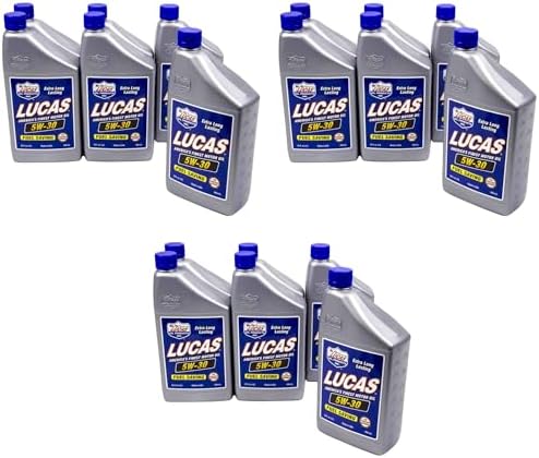 Lucas Oil 10474 SAE 5W-30 Motor Oil - 1 Quart (Pack of 3)