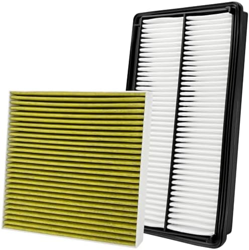 Capume 2PCS Cabin Engine Air Filter JM802 JM726A Kits Fits for MDX 3.5L 2022-2026, Pilot 3.5L 2023-2026, Replacement for CF11182, 80292-TF0-G01, 1722061AA00