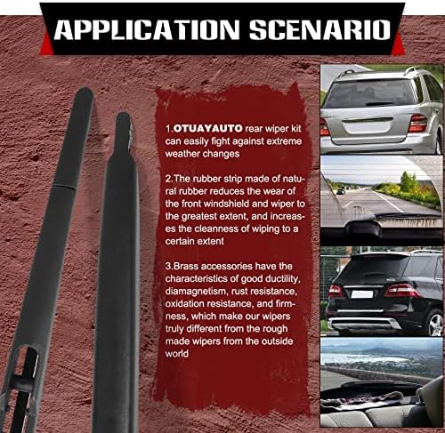 OTUAYAUTO Rear Windshield Wiper Arm- Replacement for 2016-2020 KIA Sorento, Telluride 2020-2024 Back Window Wiper Blade Arm and Blade Accessories Assembly