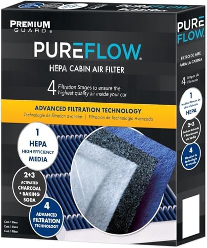 PureFlow HEPA Cabin Air Filter PC99454HX | Fits 2023-18 Jeep Wrangler, 2023-20 Gladiator