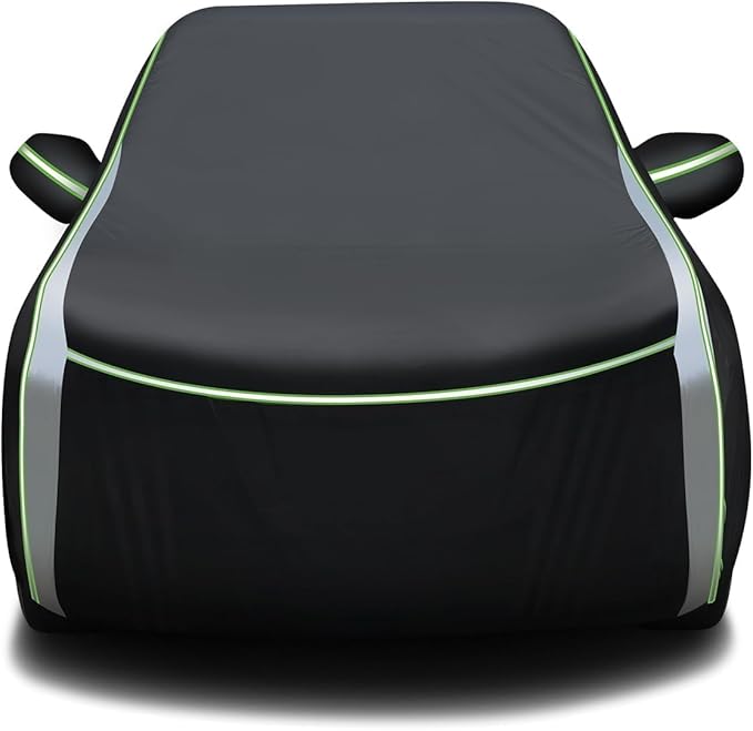 Cartist Car Cover for Nissan Sentra 2000-2025 2026 Outdoor All Weather Full Car Cover for Sentra Waterproof Anti UV with Zipper & Reflective Safety Strips