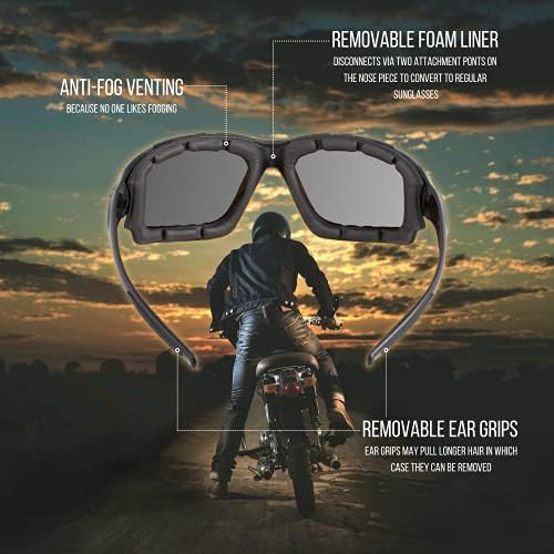 Halvert Polarized Motorcycle Riding Sunglasses