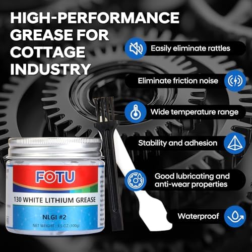 FOTU 130 White Lithium Grease, Multi‑Purpose Lubricant for Metal Parts