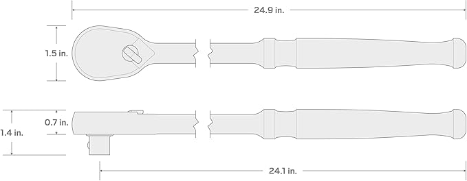 TEKTON 1/2 Inch Drive x 24 Inch Ratchet | SRH01224
