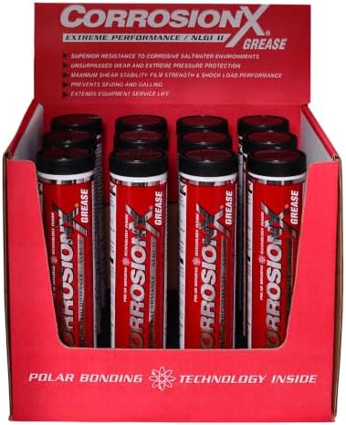 CorrosionX Grease, Calcium Sulfonate Complex Grease, Case of 12 15oz Tube