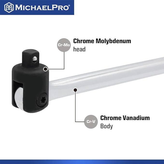 MichaelPro 3/4-Inch Drive x 40-Inch Extension Breaker Bar, Premium Cr-V Steel | MP007008