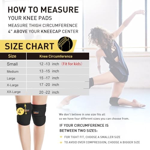 HUEGLO Dance Volleyball Knee Pads for Women,Soft Cushion for Work,Pink,M
