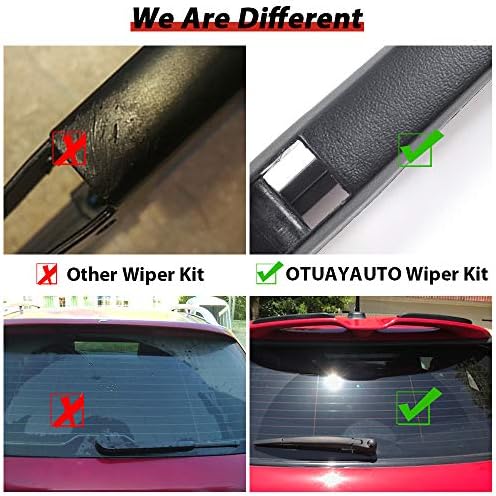 OTUAYAUTO Replacement for 2006-2010 Jeep Commander Rear Windshield Back Wiper Arm Blade Cover Cap