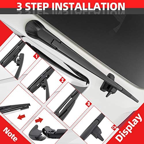 Replacement for Honda Pilot 2009-2015 Rear Windshield Wiper Arm Blade Set - OTUAYAUTO Factory Back Wiper OEM Style 76730SZAA02