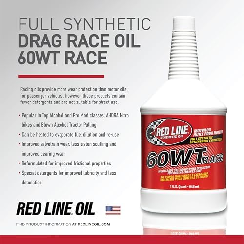 Red Line 10604 60WT Racing Oil Synthetic - Quart (12 Pack)