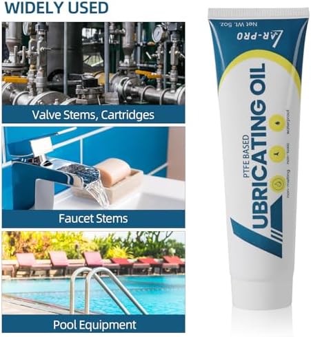 AR-PRO 5oz General-Purpose Silicone Sealant Lubricant (3-Pack) - Waterproof Silicone Grease Long-Lasting Lube use for Swimming Pool O-Rings, Pool Gaskets, Valve, Faucet and Bearings