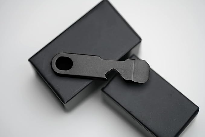 QuickPry Mini Pry Bar Everyday Carry Pry Bar Tool, For Camping, Cleaning, And Simple Everyday Tasks, Keychain Carry Tool Black