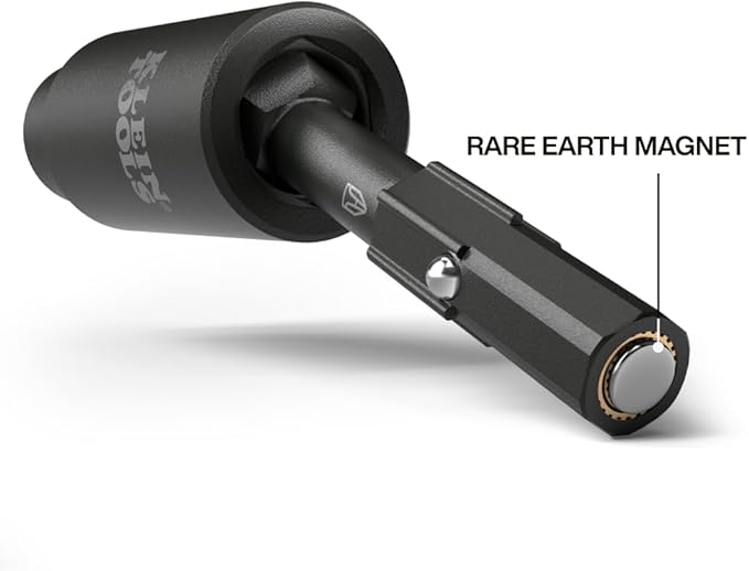 Klein Tools 32980 Flip Socket Swivel Adapter, 25-Degree Swivel Head, Flip Socket Compatible, Impact-Rated